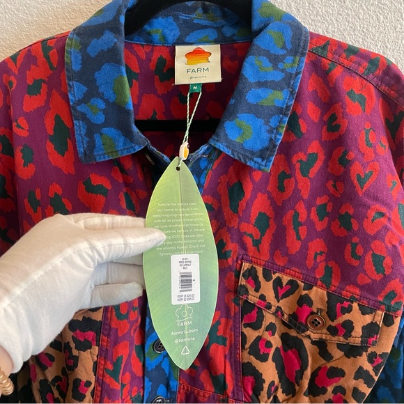 NWT Farm Rio Mixed Leopard Pop Jumpsuit - Picture 8 of 10